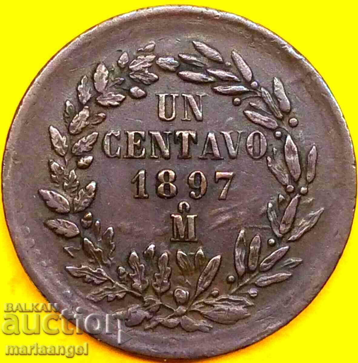 Mexico 1 centavo 1897