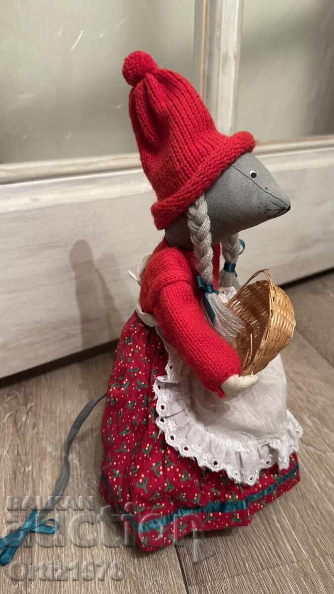 Large vintage Christmas mouse, porcelain boots, Norway - 5