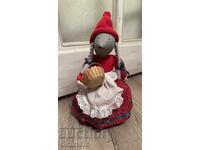 Large vintage Christmas mouse, porcelain boots, Norway