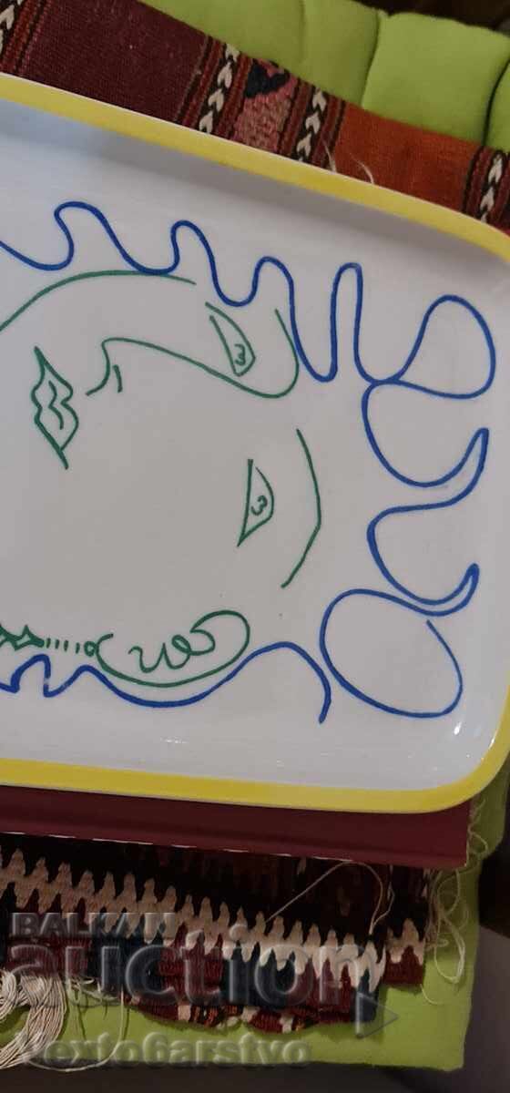 Auction  Painting-art, "DIMITAR KAZAKOV" - PORCELAIN - 1982