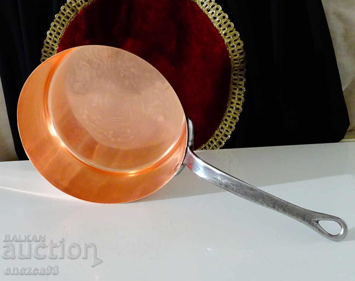 Χάλκινη κατσαρόλα, τηγάνι, 4 λίτρα, καθαρό κόκκινο χαλκό - 5 Χάλκινη κατσαρόλα, τηγάνι, 4 λίτρα, καθαρό κόκκινο χαλκό - 5