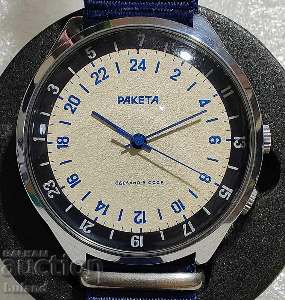 Σοβιετικό Ρολόι 24 Ώρες Raketa USSR Ώρες SSSR BZC με τιμή 130.00 BGN | € 66.47