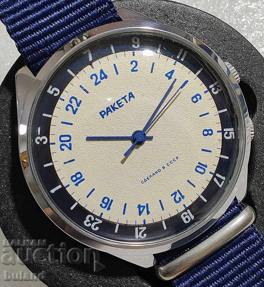Σοβιετικό Ρολόι 24 Ώρες Raketa USSR Ώρες SSSR BZC
