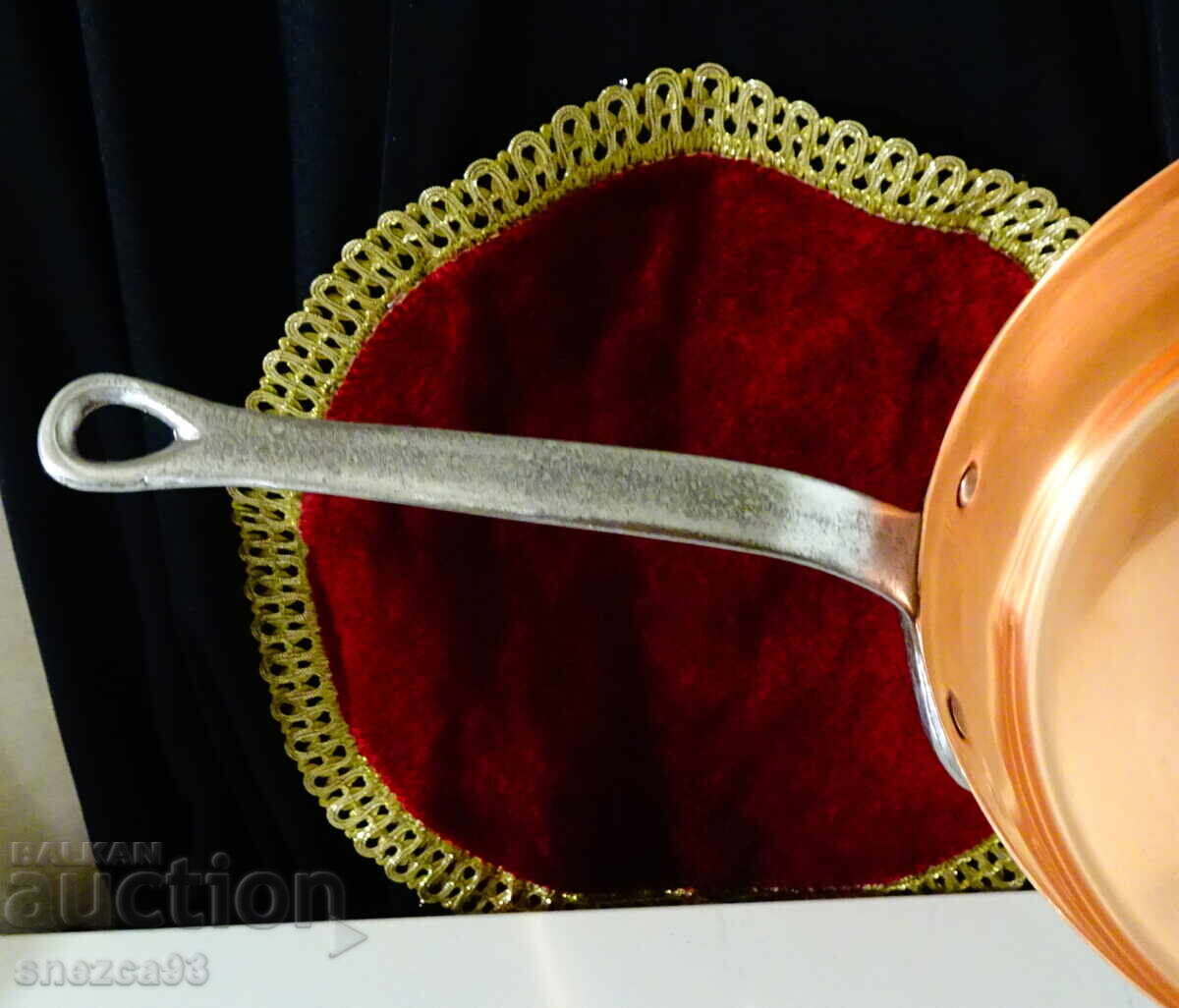 Copper pot, pan, 3 l., pure red copper - 6