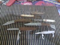 Lot of razor blades for restoration or parts, razor handle