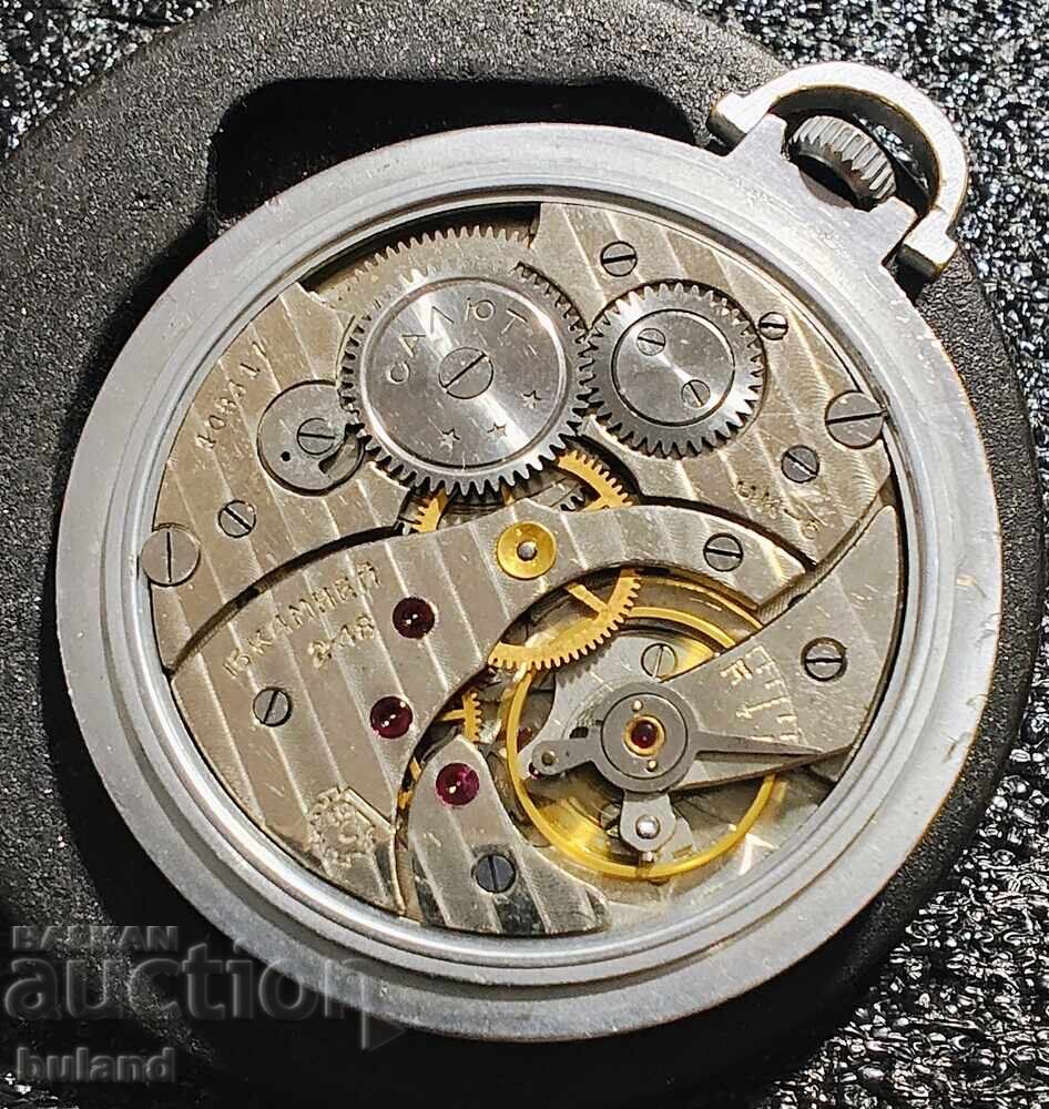 Ceas de buzunar sovietic rar Salut din 1948 ch2z URSS BZC - 5