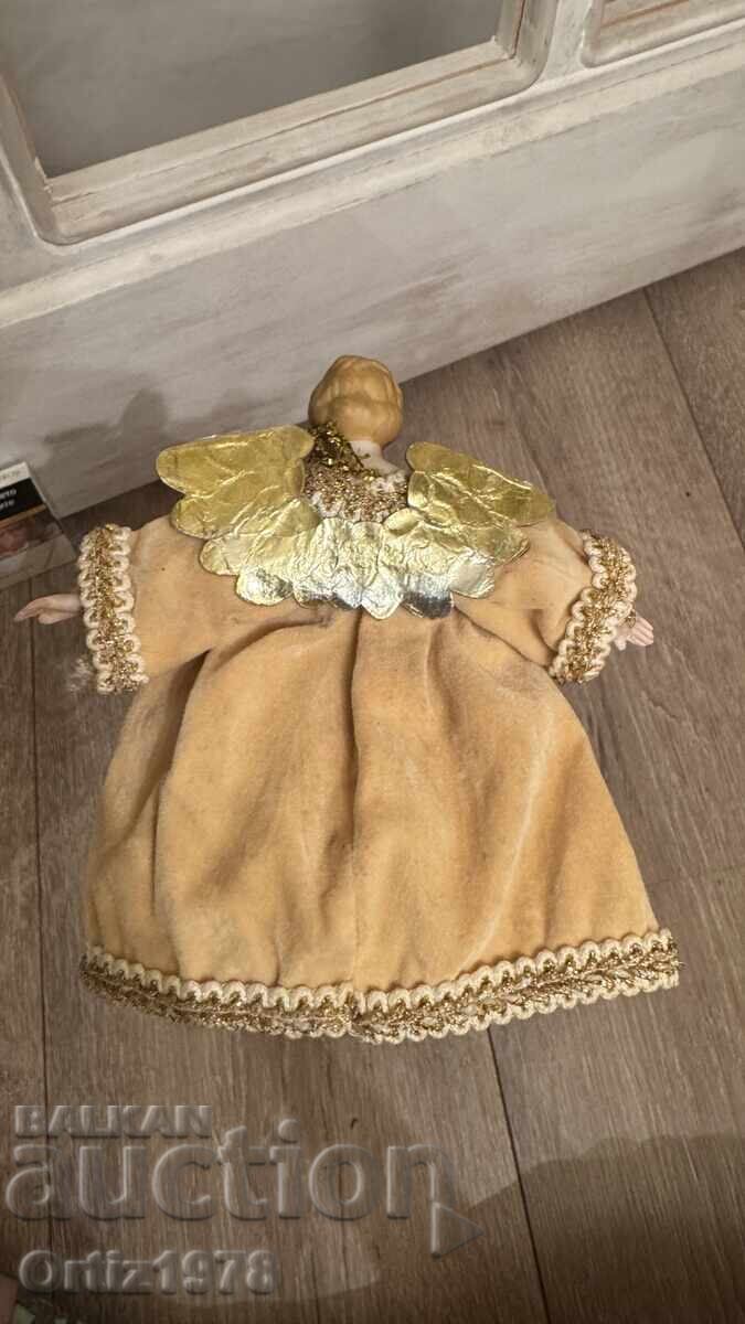 Vintage Small Porcelain Angel, Christmas Tree Topper - Germany, 1 - 6