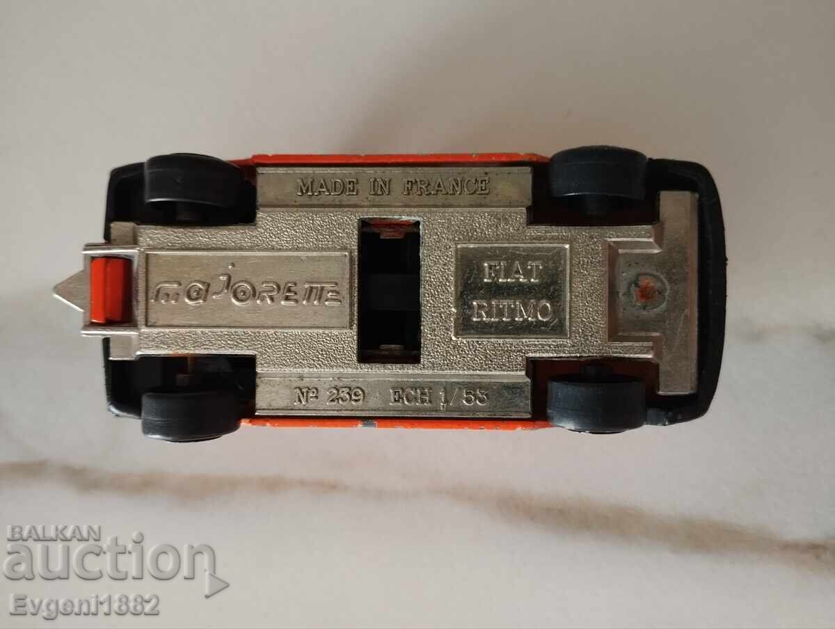 Fiat Ritmo Majorette Made in France 1/55 Toy Car - 7