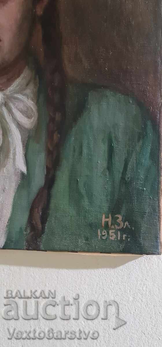 Πίνακας ζωγραφικής, "ΝΙΚΟΛΑ ΖΛΑΤΕΦ" - ΜΠΠ - 6