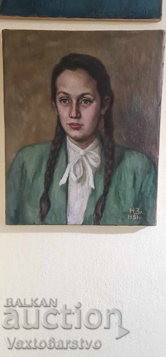 Πίνακας ζωγραφικής, "ΝΙΚΟΛΑ ΖΛΑΤΕΦ" - ΜΠΠ