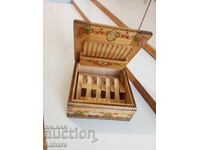 Wooden cigarette box