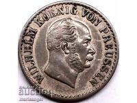 1 грош 1870 Германия Прусия кайзер Вилхелм