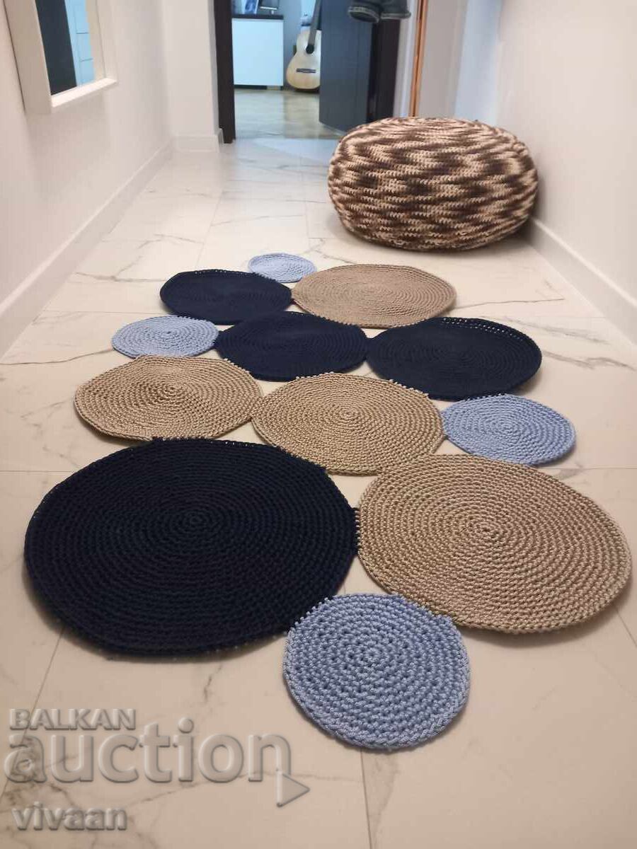 Covor designer împletit manual cu preț 190.00 BGN | € 97.15