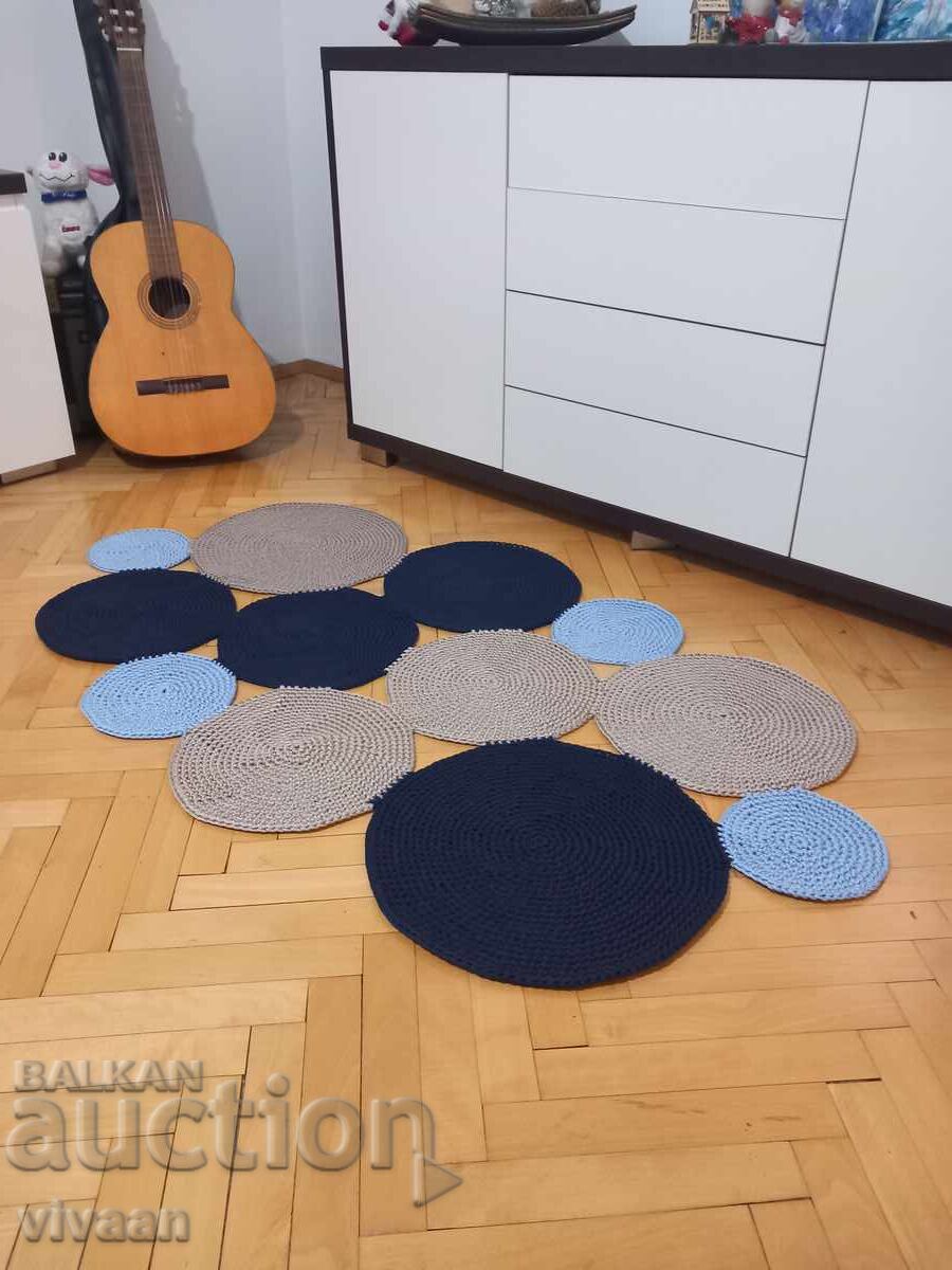 Livrarea Covor designer împletit manual