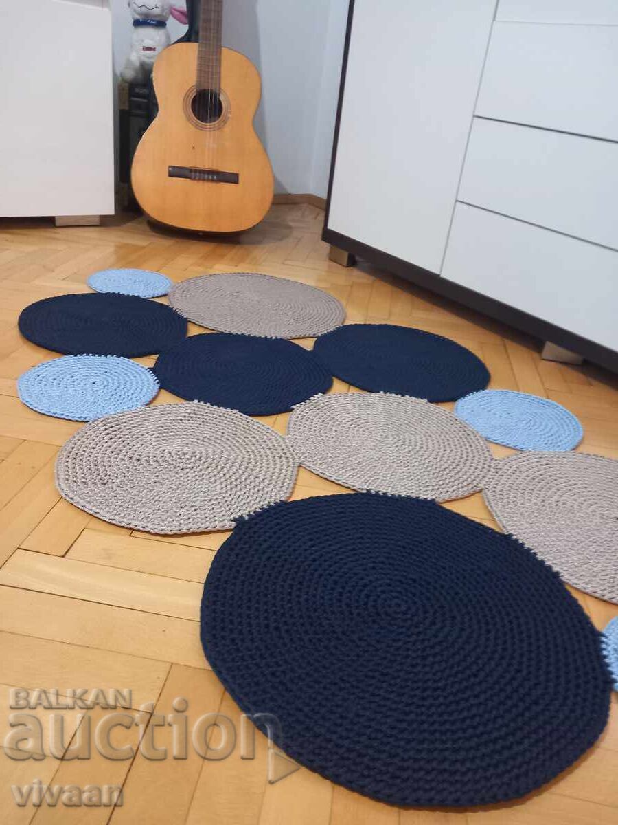 Covor designer împletit manual - 5