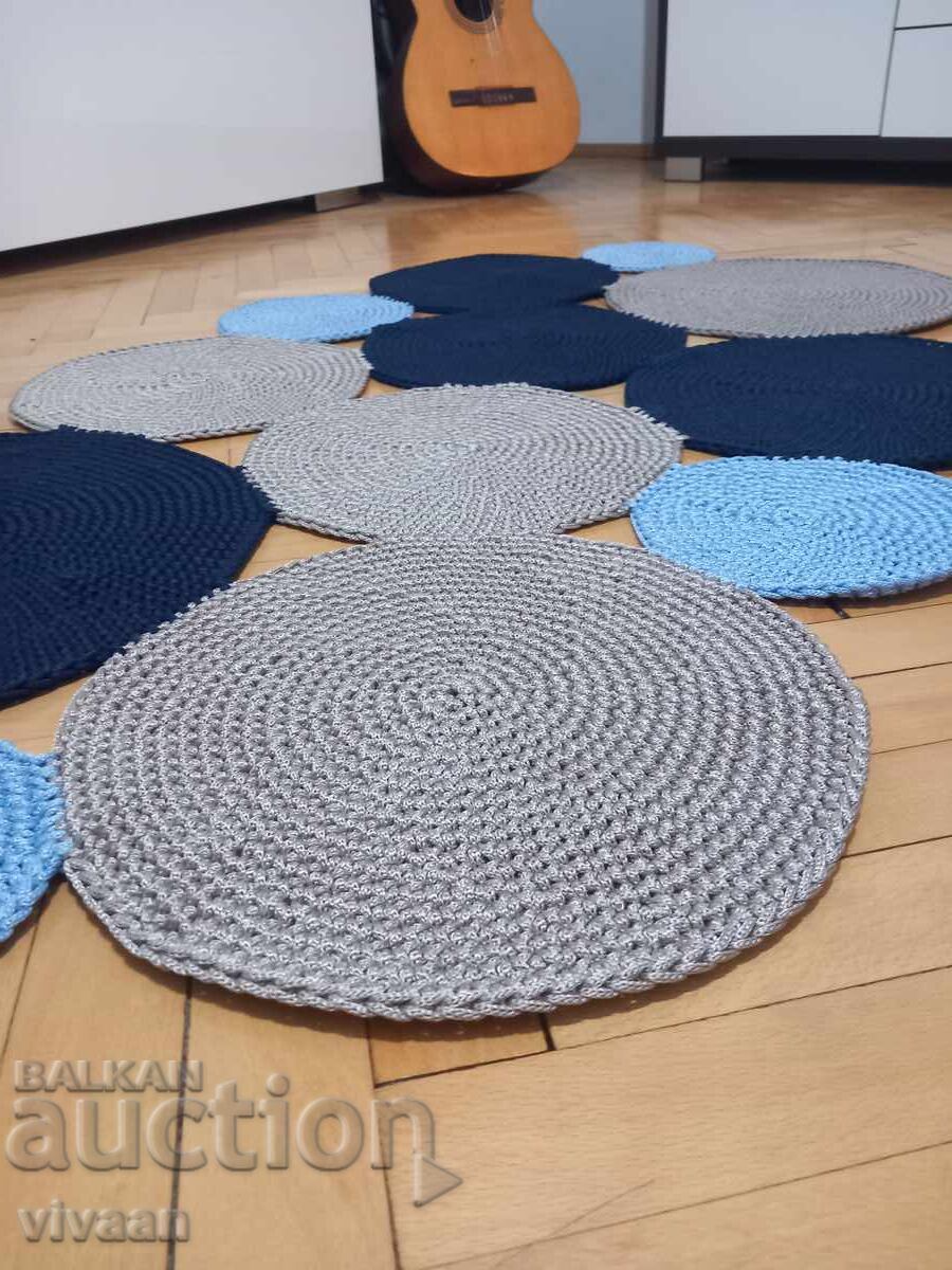 Covor designer împletit manual - 6