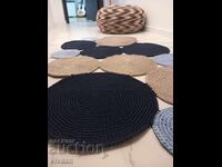 Covor designer împletit manual