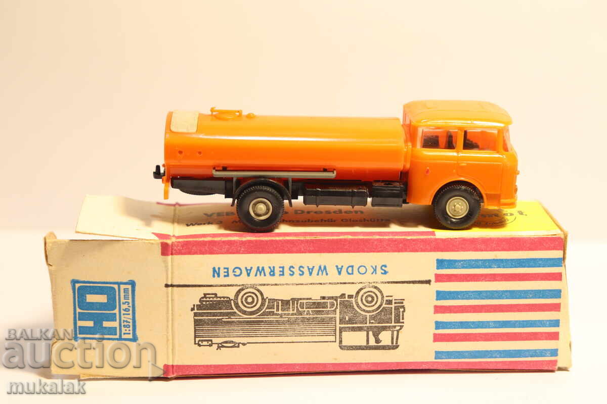 PERMOT PREFO SKODA H0 1/87 MODEL TOY TRUCK WATER TANKER - 5