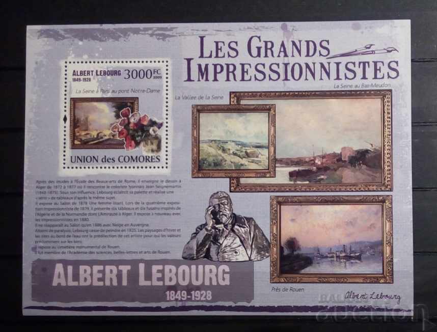 Коморски острови 2009 Изкуство/Картини Блок 12 € MNH Коморски острови 2009 Изкуство/Картини Блок 12 € MNH