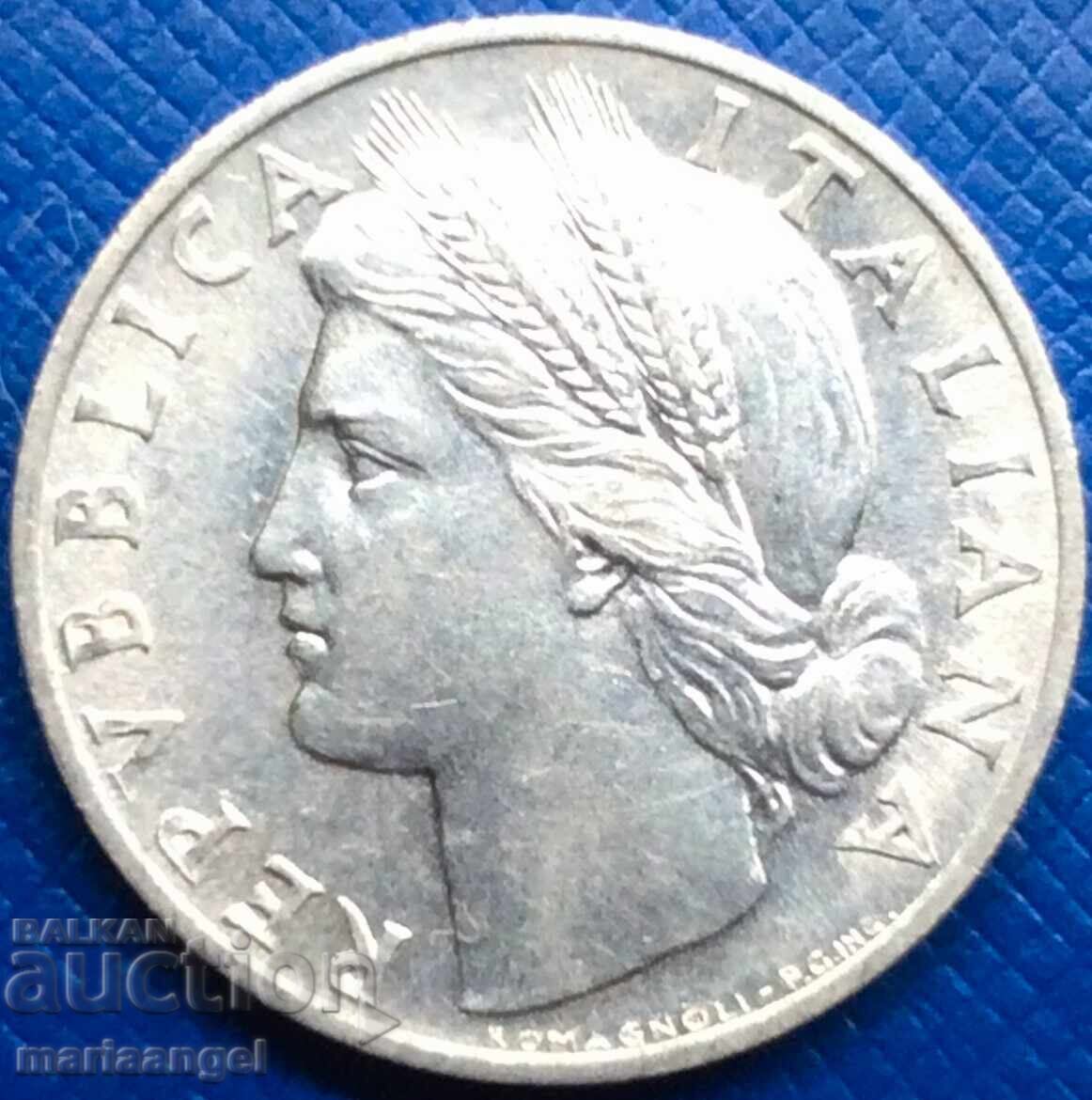 1 Λίρα 1948 Ιταλία Δημοκρατία με τιμή 4.00 BGN | € 2.05