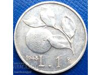 1 Λίρα 1948 Ιταλία Δημοκρατία