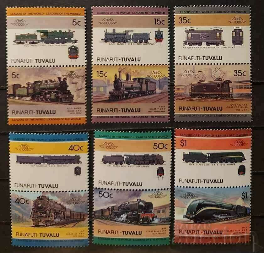 Tuvalu / Funafuti 1985 MNH ατμομηχανές