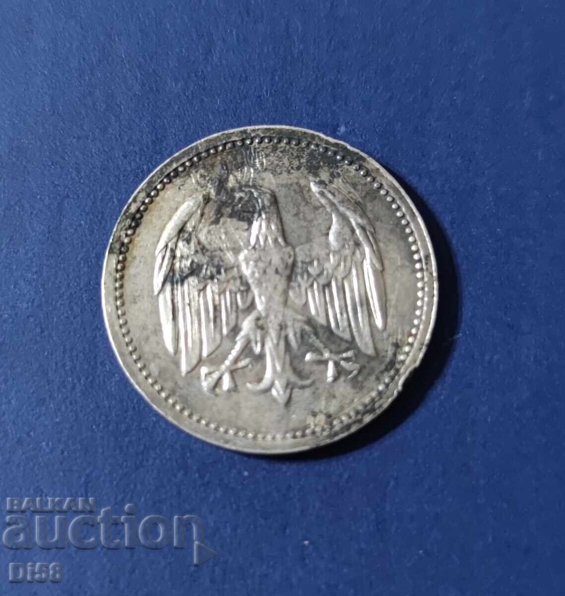 Сребърна Монета Германия 1 Марка 1924 г. А БЗЦ с цена 0.01 лв. | € 0.01