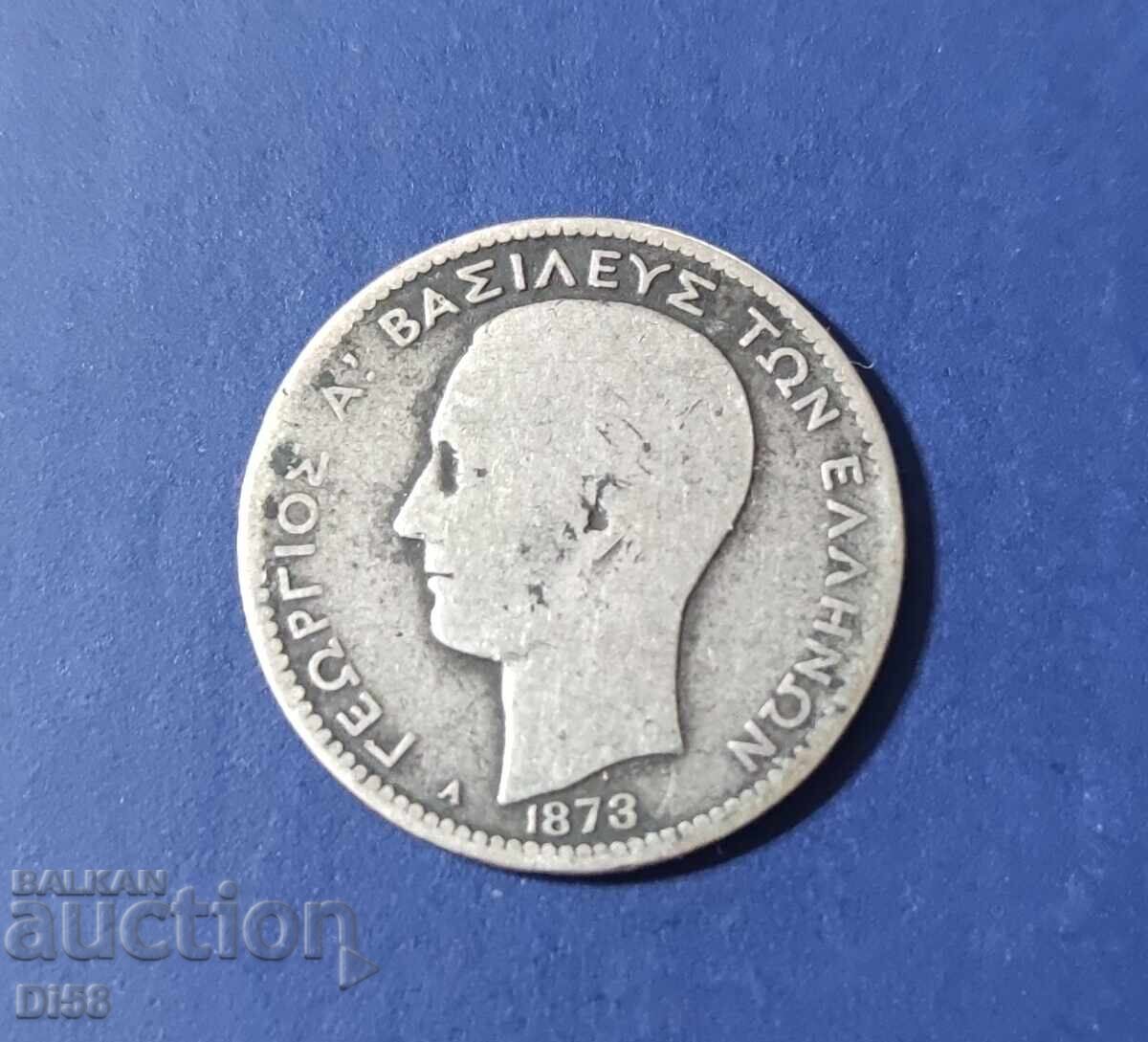 Silver Coin Greece 1 Drachma 1873 BZC with price 15.00 BGN | € 7.67 Silver Coin Greece 1 Drachma 1873 BZC with price 15.00 BGN | € 7.67