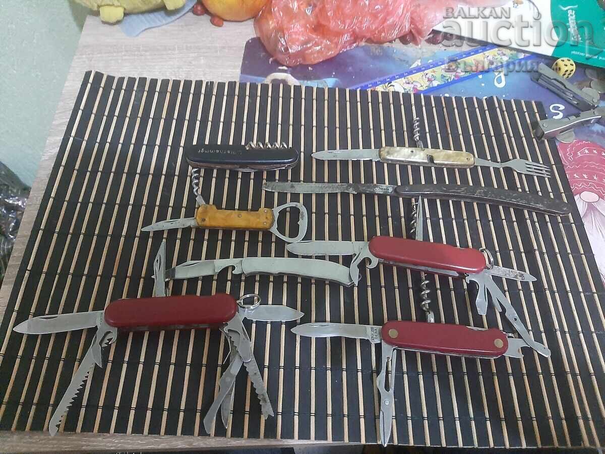 Lot of razor blades for restoration or parts, razor handle