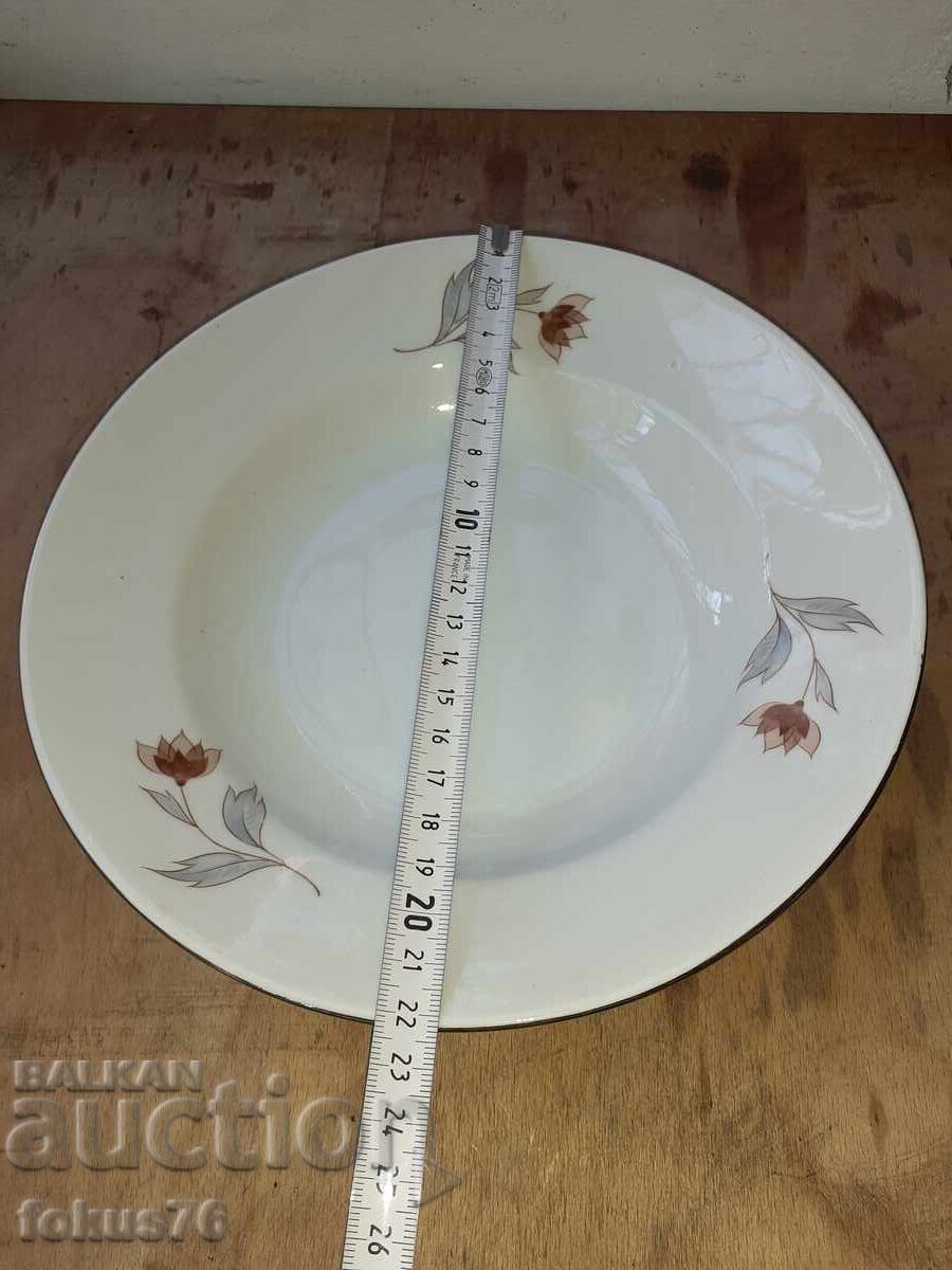 Βουλγαρική πορσελάνινη πιατέλα με λουλούδια - 5