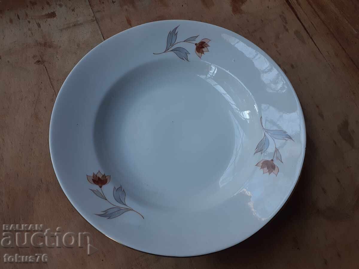 Βουλγαρική πορσελάνινη πιατέλα με λουλούδια