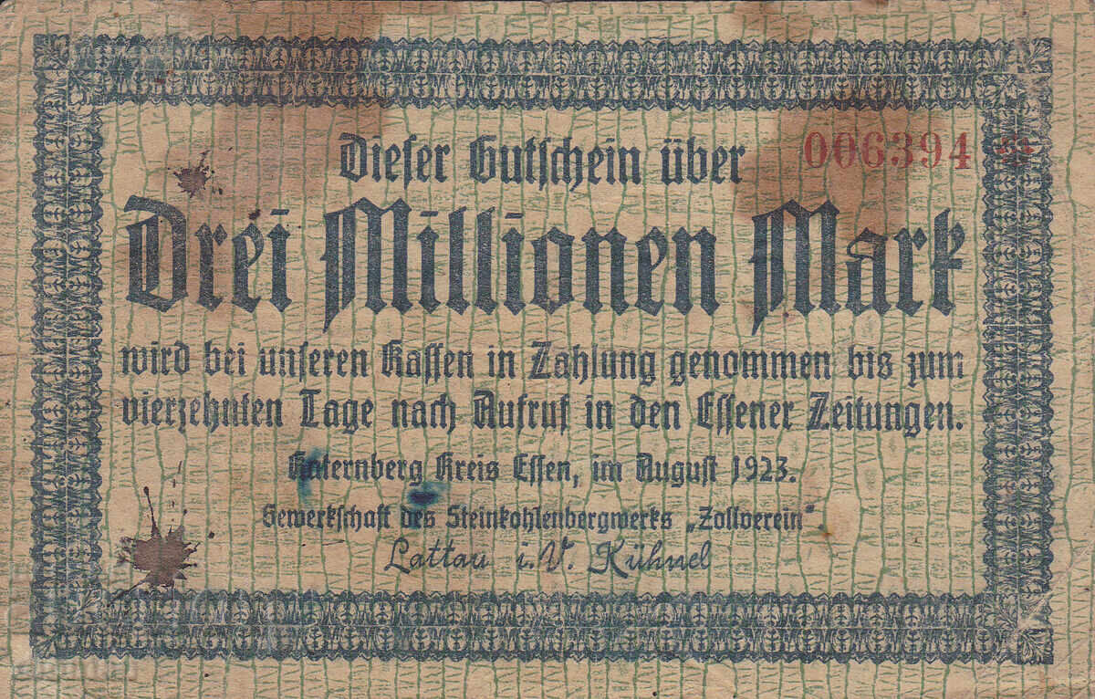 dioman - ГЕРМАНИЯ - 3000000 МАРКИ - 1923г