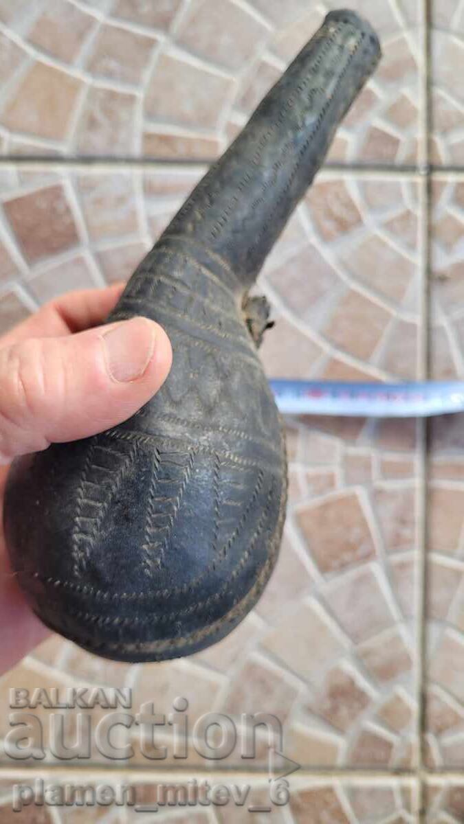 Delivery of Gunpowder flask-2, cannon, pistol, handgun