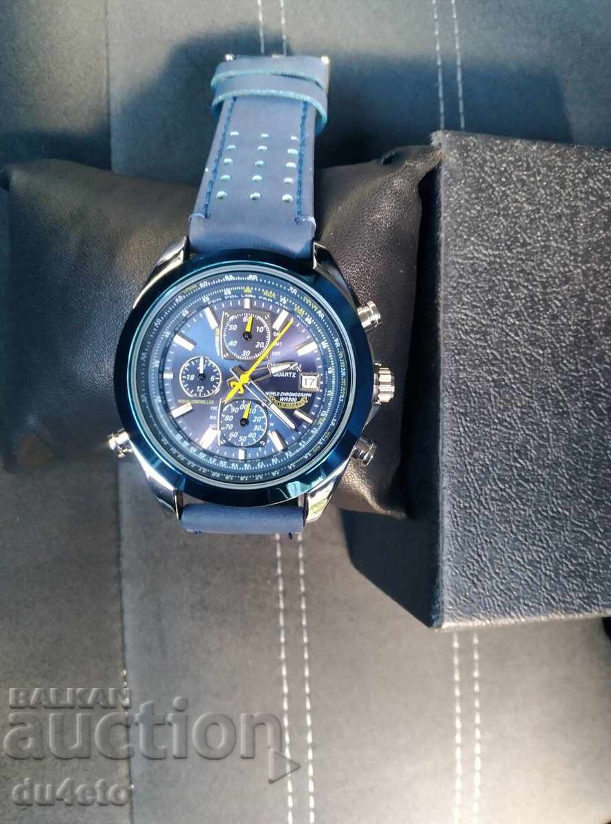 Δημοπρασία Ανδρικό Ρολόι Χειρός Citizen Blue Angels World Chronograph