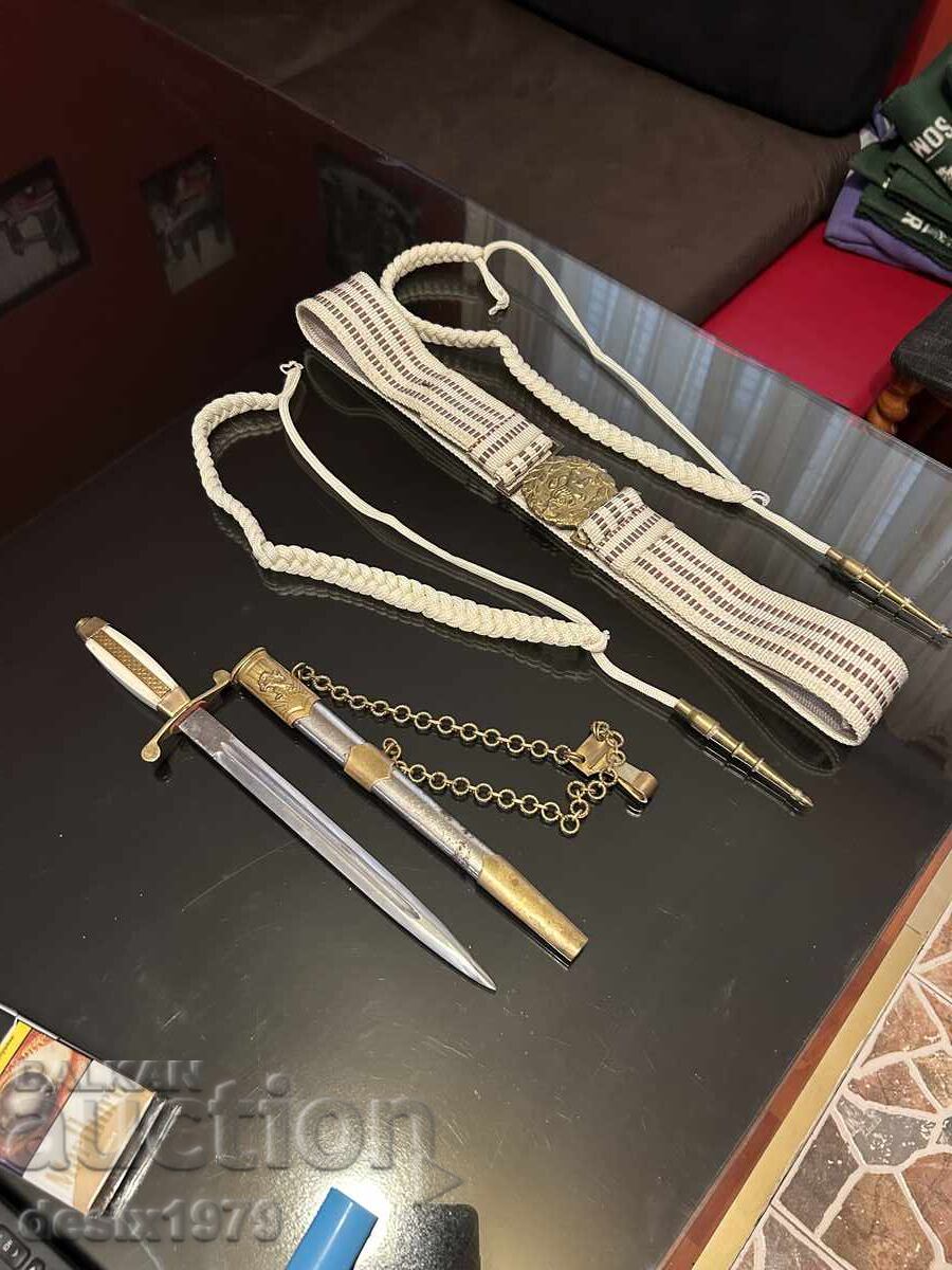 Pumnal de ofițer de infanterie cu curea și cordon - 5 Pumnal de ofițer de infanterie cu curea și cordon - 5