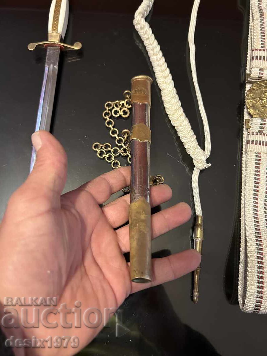 Pumnal de ofițer de infanterie cu curea și cordon - 6 Pumnal de ofițer de infanterie cu curea și cordon - 6