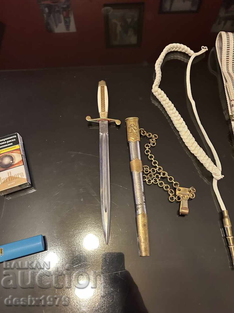 Pumnal de ofițer de infanterie cu curea și cordon - 8 Pumnal de ofițer de infanterie cu curea și cordon - 8