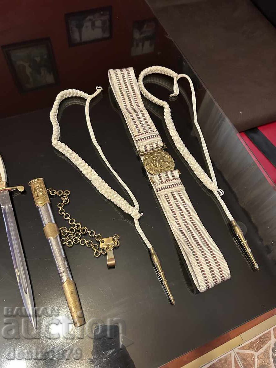 Pumnal de ofițer de infanterie cu curea și cordon - 9 Pumnal de ofițer de infanterie cu curea și cordon - 9