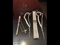 Pumnal de ofițer de infanterie cu curea și cordon