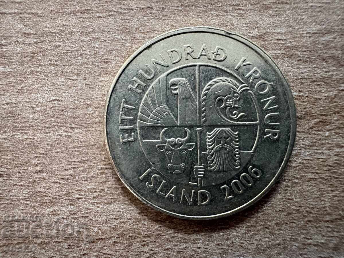 Исландия - 100 крони (2006) с цена € 0.97 | 1.90 лв.