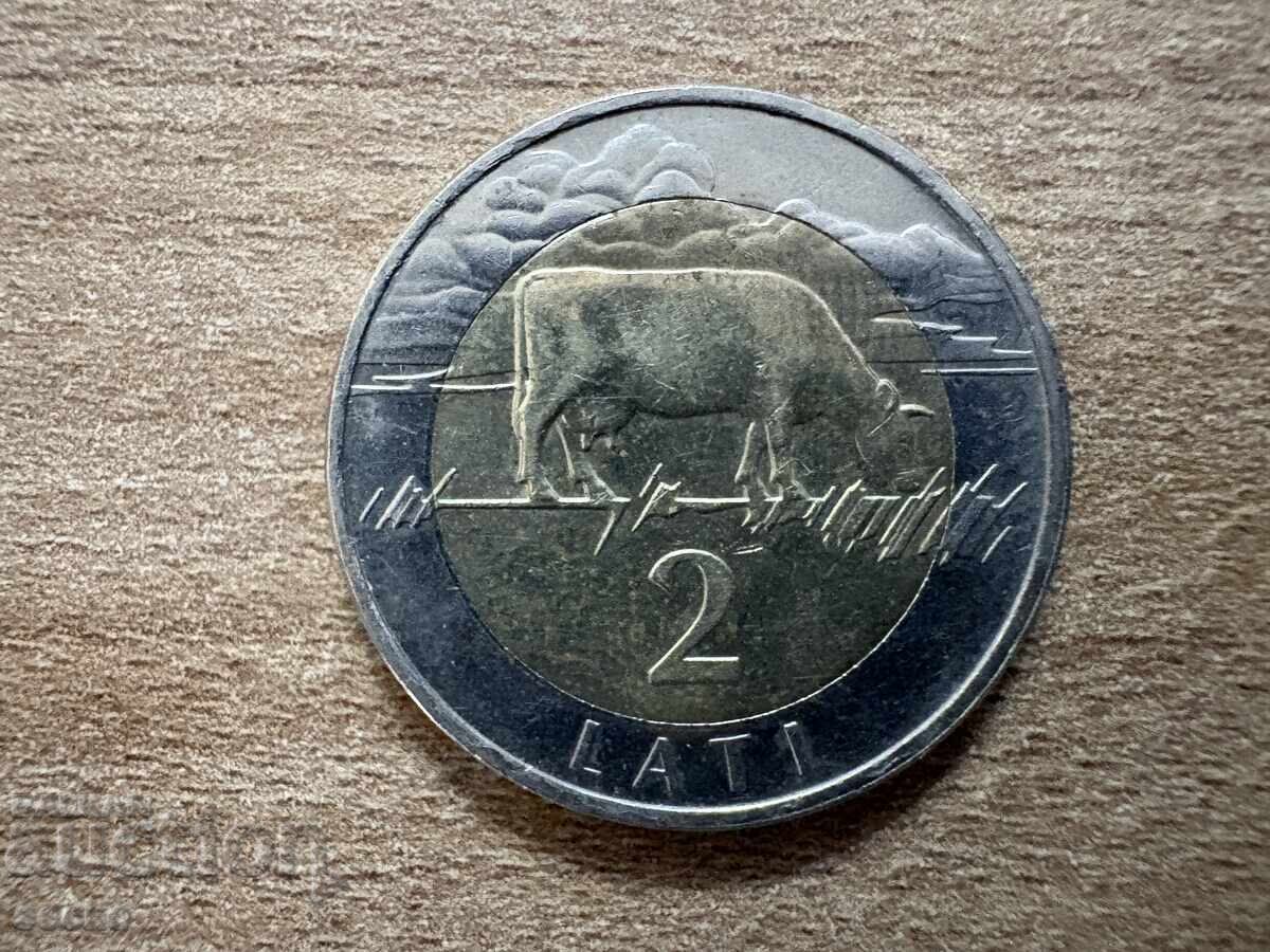 Латвия - 2 лата (1999)