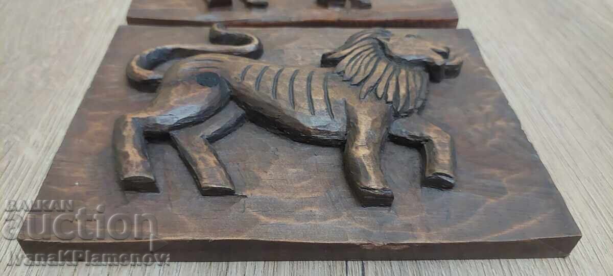 Wood carvings zodiac panels three pieces for connoisseurs with price € 13.00 | 25.43 BGN