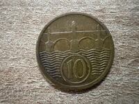 Чехословакия - 10 хелера (1925)