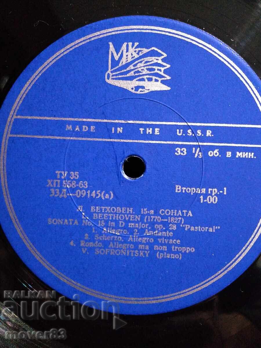 Плоча класика. В. Софроницкий с цена 0.99 лв. | € 0.51