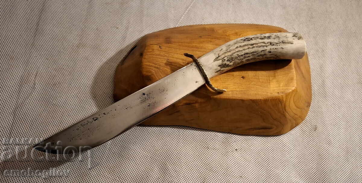 Παλιό Σφυρήλατο Μαχαίρι Χασάπη από Κόστενετς