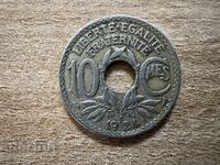France - 10 Centimes (1924) - Hallmark 'Cornucopia'
