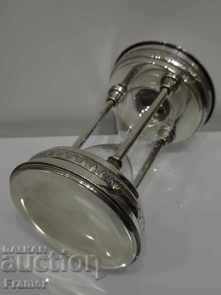 Beautiful Spanish silver hourglass from the 19th century - 5 Beautiful Spanish silver hourglass from the 19th century - 5
