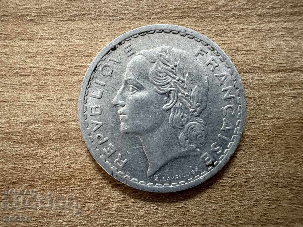 Γαλλία - 5 φράγκα (1945) με τιμή 0.65 BGN | € 0.33 Γαλλία - 5 φράγκα (1945) με τιμή 0.65 BGN | € 0.33