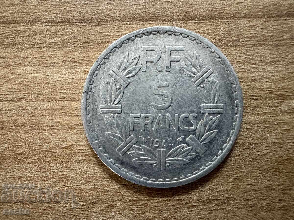 Γαλλία - 5 φράγκα (1945) Γαλλία - 5 φράγκα (1945)