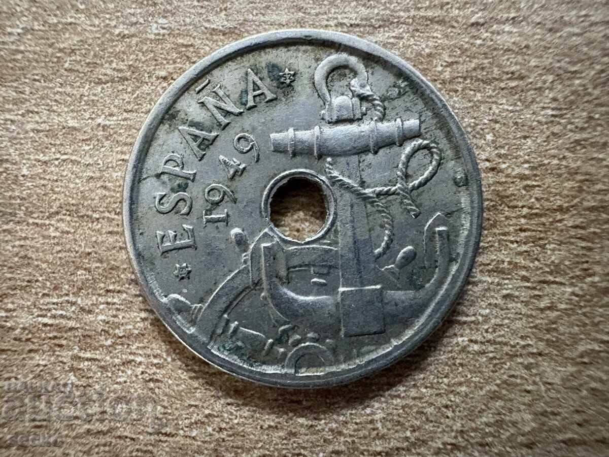 Spain - 50 Centimos (1949) (52) with price 0.80 BGN | € 0.41 Spain - 50 Centimos (1949) (52) with price 0.80 BGN | € 0.41